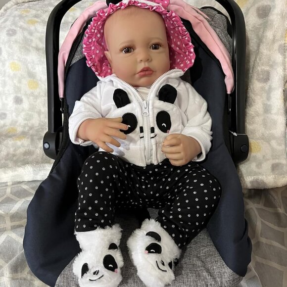 🆕20-inch Soft Vinyl Baby Doll Real Life Baby Dolls with Complete Accessories - Picture 4 of 12